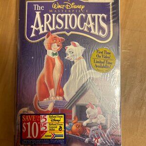 The Aristocats Walt Disney Masterpiece Collection- VHS Video Tape Factory Sealed